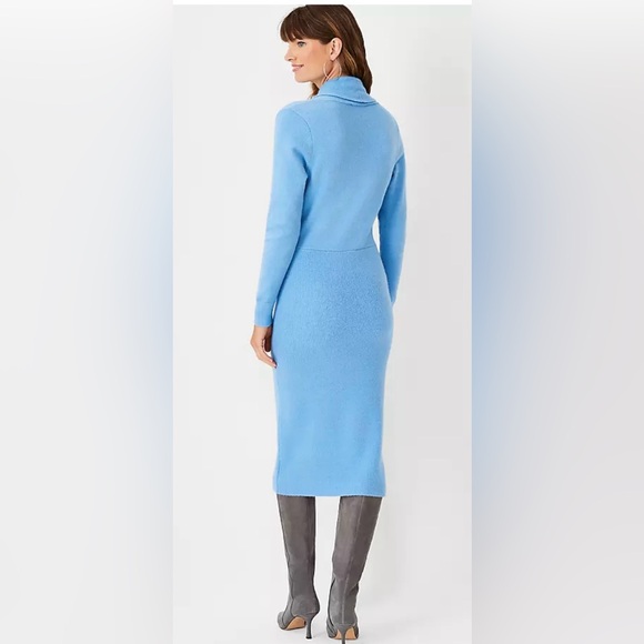 NWOT Shawl Collar Wrap Sweater Dress. Size M - Picture 2 of 7